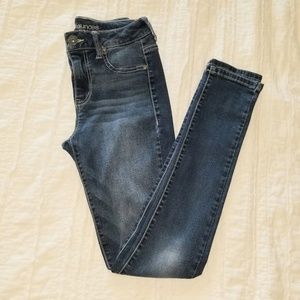 High rise skinny jeans